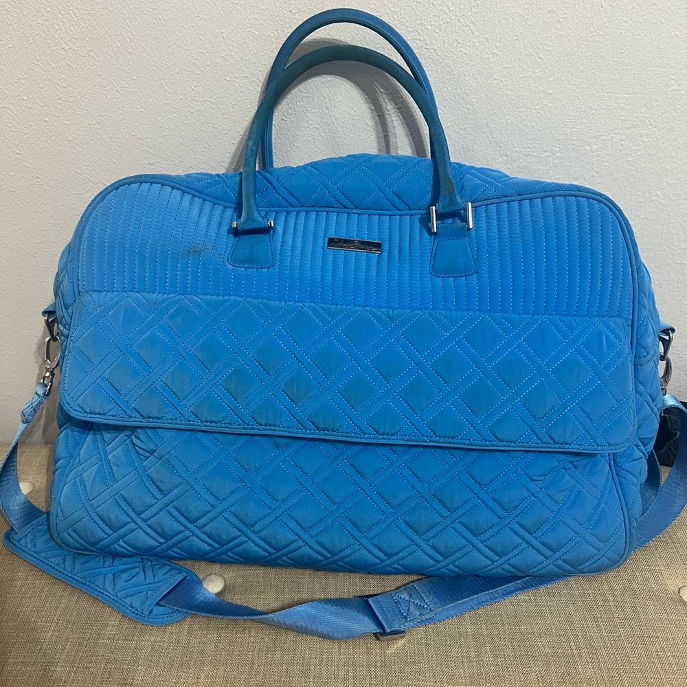 Vera Bradley Light Blue Quilted Bag